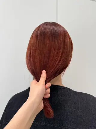 ミディアム ブリーチカラー/ブロ ンドレイヤーカットのヘアスタイル