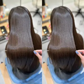 ロング 髪質改善🩵縮毛矯正 代々木/木下のヘアスタイル