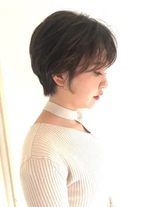 ショート 似合わせカット 迫留由弥のヘアスタイル
