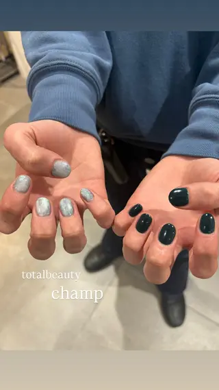 メンズ ネイル 岡本 恵｜大人っぽ ・個性ニュアンスのネイルデザイン