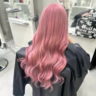 ロング ヘアアレンジ ハイトーン/ブリーチ 栄/Sayakaのヘアスタイル