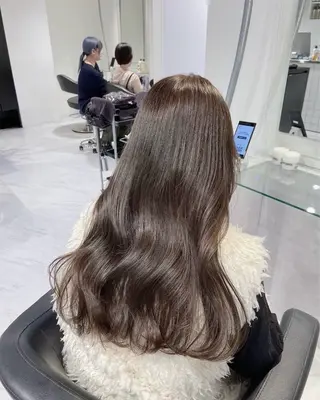 ロング カラー 韓国ヘア赤み消し特化 ー🦋RION🦋のヘアスタイル