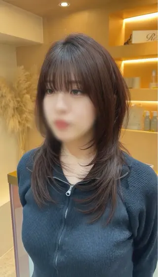 セミロング 🫧ハッシュレイヤー ×髪質改善🫧清野のヘアスタイル