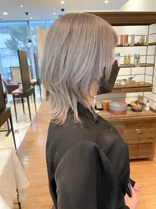 ミディアム カラー 髪質改善/ブリーチ 田代 龍我のヘアスタイル