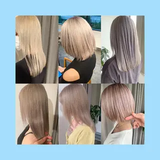 ミディアム カラー ✨艶ブリーチカラー ✨四ノ宮裕己のヘアスタイル