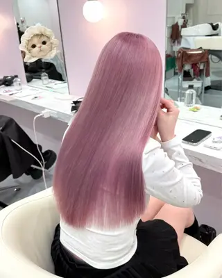 ロング カラー ハイトーンカラー💞 くるみ🎀のヘアスタイル