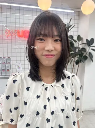 ミディアム chinatsu🌙 JILLSTUDIOのヘアスタイル