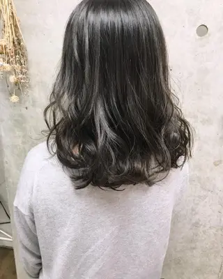 セミロング カラー ヘアアレンジ Satsuki ✂︎♡のヘアスタイル