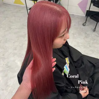 ロング カラー カットパーマモデル 募集🎀SHIONEのヘアスタイル