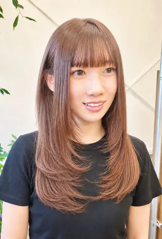 セミロング yukii しまむら のぞみのヘアスタイル