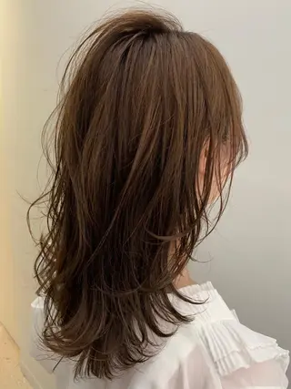 セミロング カラー ヘアアレンジ パーマモデル募集中 ✨Ukyoのヘアスタイル