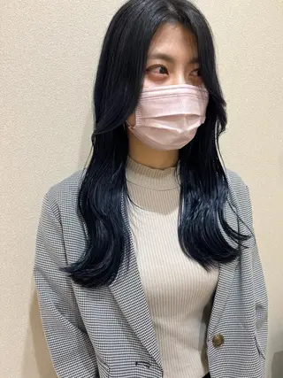 ロング カラー 外国人対応 佐久間のヘアスタイル