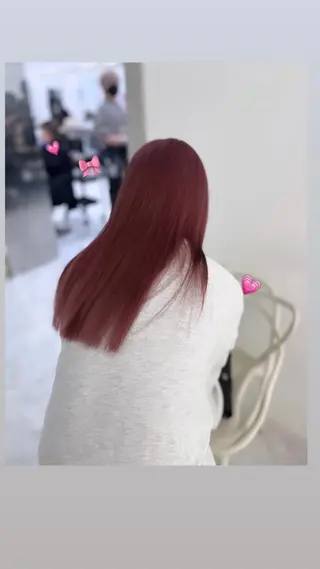 セミロング カラー ヘアアレンジ 愛されカラー🩷 はるなのヘアスタイル