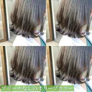 ミディアム カラー navile原宿 yumaのヘアスタイル
