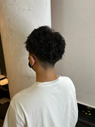 メンズ 福岡縮毛矯正✨️ ストレート 向井和輝のヘアスタイル