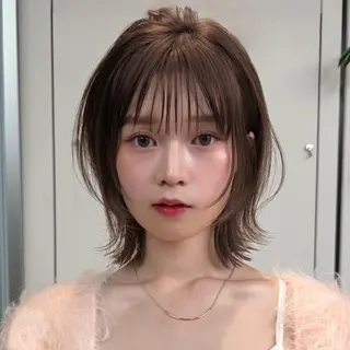 ミディアム 髪質改善🪄 イルミナカラー岩谷のヘアスタイル