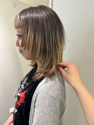 ミディアム カラー ヘアアレンジ 💟Opus // Mizuki🐕のヘアスタイル