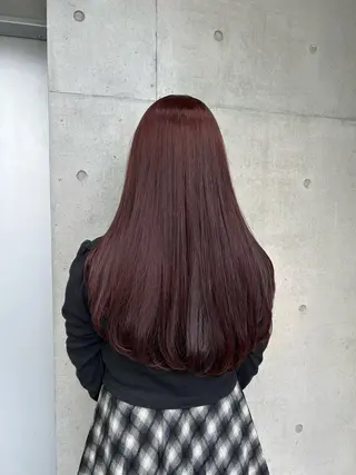 ロング カラー ヘアアレンジ ボブ艶モテカラー🫧 カリンのヘアスタイル