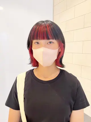 ショート カラー フルガキ ハルカ天神美容室のヘアスタイル