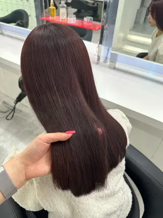 カラー Ma2Ri /ゆるふわ暖色カラーのヘアスタイル
