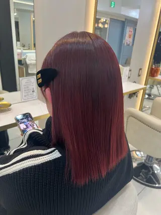 セミロング カラー 渋谷髪質改善/縮毛 矯正/かすが🪽🫧のヘアスタイル
