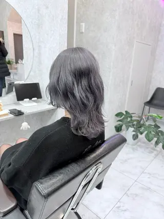 ミディアム カラー 🌺ハイトーン🌺 矢葺 なぎさ🌺🌺のヘアスタイル