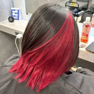 カラー Yoshiいろあそび 八王子/ハイトーンのヘアスタイル