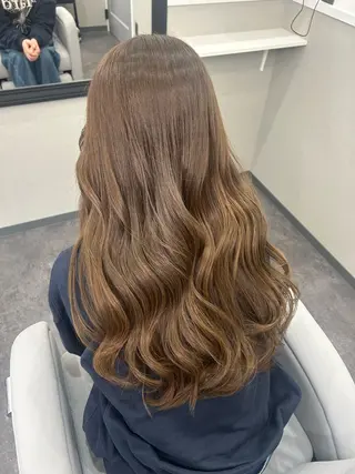 セミロング カラー 完全個室マンツーマン サロン☘MAHIROのヘアスタイル