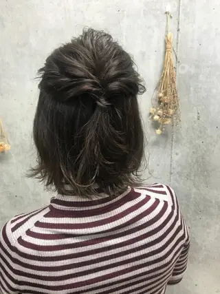 ミディアム カラー ヘアアレンジ Satsuki ✂︎♡のヘアスタイル