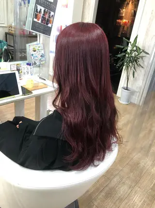 カラー white.梅田 デザインカラー🦄のヘアスタイル