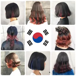 カラー ヘアアレンジ K-POP好き美容師 🇰🇷Kai.Yのヘアスタイル