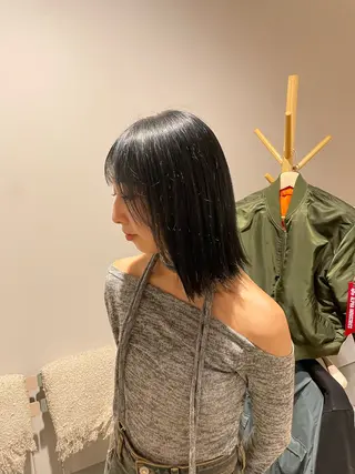 ミディアム 國米 遥生のヘアスタイル
