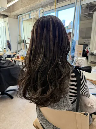 ロング カラー 透明感カラー ブリーチ/ 大村勇人のヘアスタイル