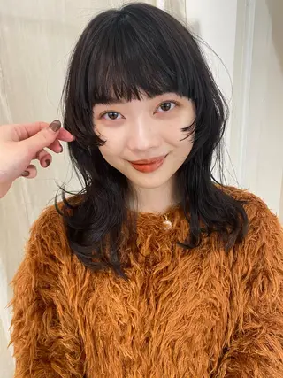 ロング サトウ ナナのヘアスタイル