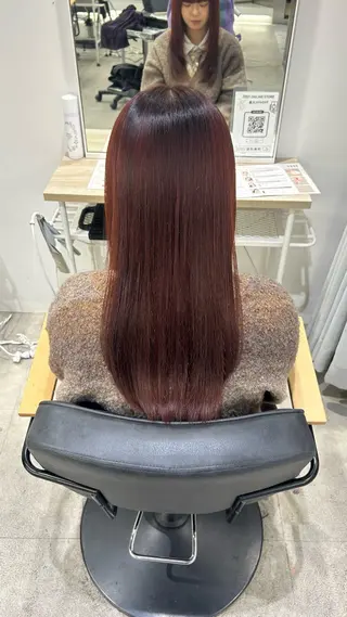 ロング カラー himari💜 酸性ストレートのヘアスタイル