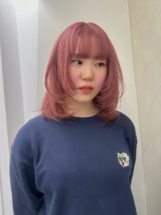 セミロング 韓国ヘアメンズ・レデ ィース特化ミクのヘアスタイル