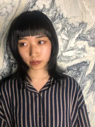 ミディアム 藤井 さと実のヘアスタイル