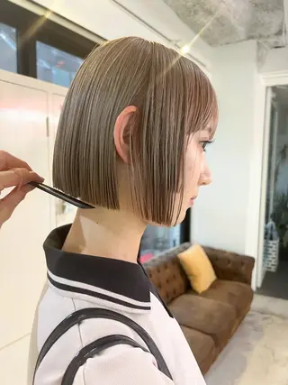 ショート カラー 朝が楽になるパーマ /ミリヤのヘアスタイル