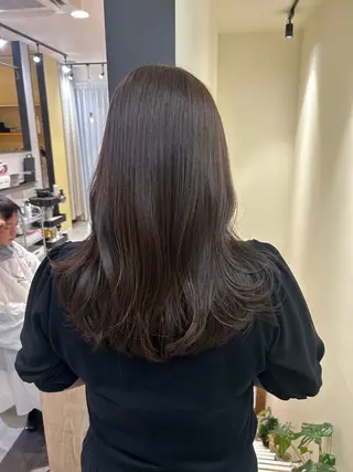 ロング カラー hubhair レイヤー/透明感のヘアスタイル
