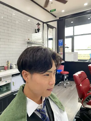 ショート パーマ メンズ 森　敦生👑 メンズカット＆パーマのヘアスタイル