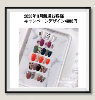 ミディアム ネイル 🐾enen style 🐾のネイルデザイン