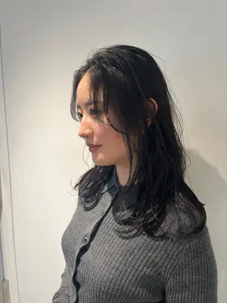 セミロング 堀 風城のヘアスタイル