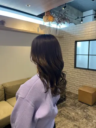 ミディアム メンズパーマ/ ハイトーン/タニザキのヘアスタイル