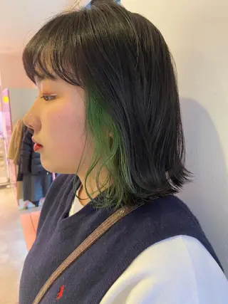 ショート カラー ヘアアレンジ 天神レイヤーカット No.1💖マユカのヘアスタイル