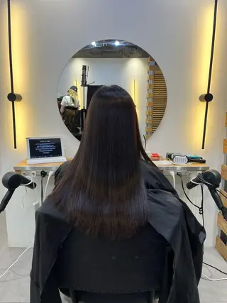 ロング 冨田 悠稀/ 髪質改善縮毛&カラーのヘアスタイル