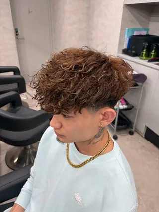 ショート パーマ メンズ メンズパーマカット 達人/涼のヘアスタイル