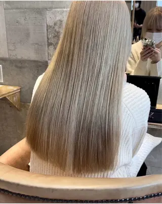 ロング カラー ❤️縮毛矯正❤️ 髪質改善❤️平野実花のヘアスタイル