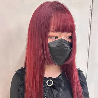 セミロング カラー デザインカラー/パー マ🦖外岡咲希🦖のヘアスタイル