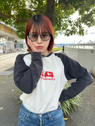ショート カラー ♡レイヤーカット れお♡のヘアスタイル