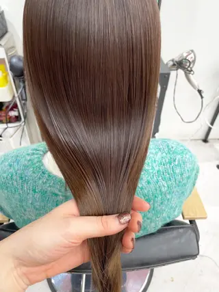 ロング カラー パーマ ヘアアレンジ メンズ mona/ ストレートスタイル✨のヘアスタイル